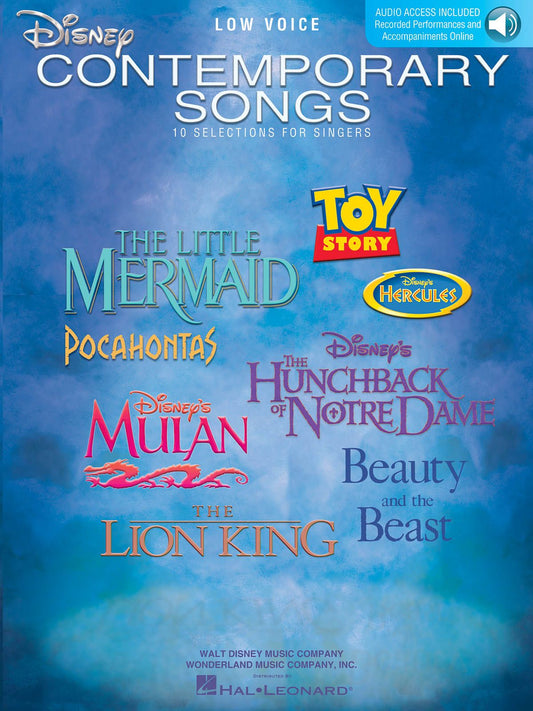 Disney Contemporary Songs (Low Voices)
