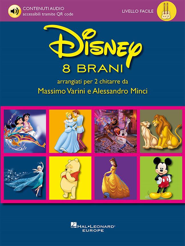 Disney - 8 brani arrangiati per due chitarre (Livello facile)