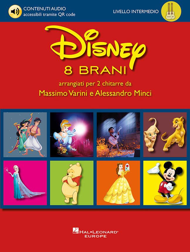 Disney - 8 brani arrangiati per due chitarre (Livello intermedio)